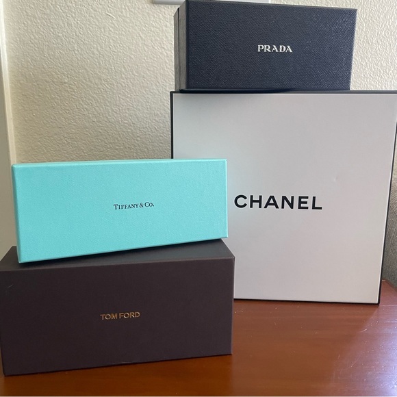 Tom Ford Gift Box Empty Sunglasses Watch Decor Storage Container Dark Brown - Picture 9 of 10